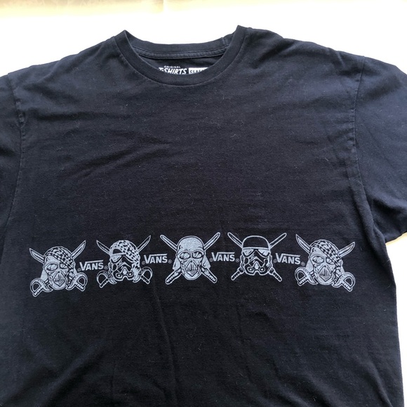 Vans Star Wars Black Graphic Printed T-Shirt Men’s Size L Short Sleeves Casual - Picture 9 of 16